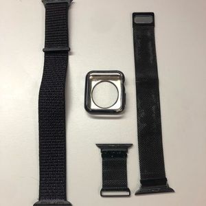 2 Apple Watch bands and bumper